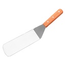 Qnmwood Stainless Steel Griddle Spatula with Wooden Handle