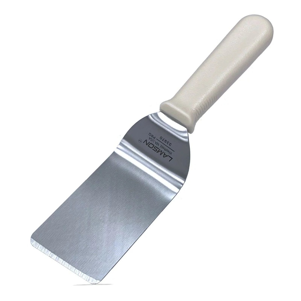 Lamson White 2.5" X 4" Stainless Steel Beveled Edge Stiff Turner / Spatula