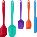 Food Grade Silicone Rubber Spatula Set for Baking, Cooking, and Mixing - High Heat Resistant Non Stick | Seamless Design | Durable & Odorless