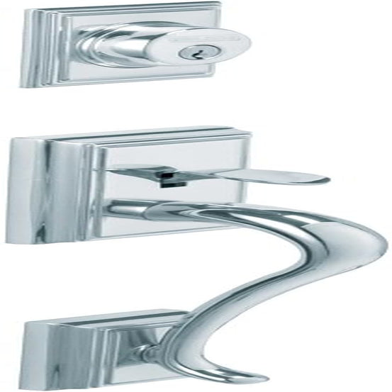 Schlage F58 ADD 625 Addison Exterior Handleset with Deadbolt, Bright Chrome (Exterior Half Only)
