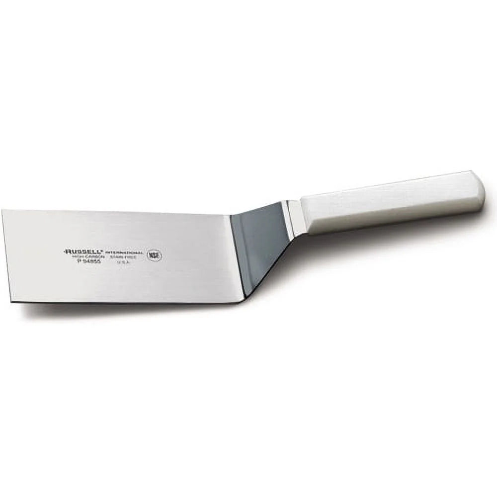 Dexter Russell P94855, Hamburger Turner, 6" X 3" Blade, White Handle - 31645