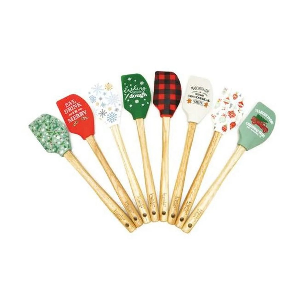 DM Merchandising 9065246 Krumbs Kitchen Assorted Silicone Christmas Spatula - Pack of 24