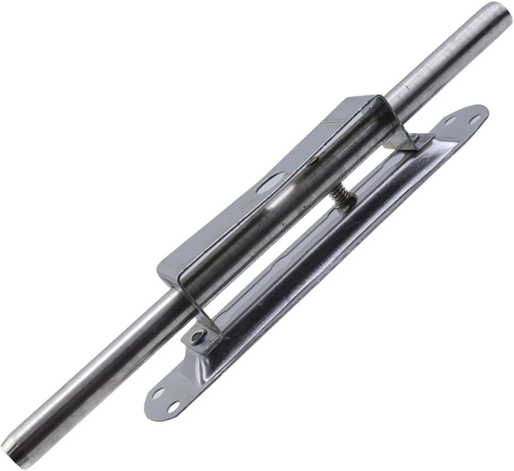 Oedema 11" Heavy Duty Barrel Bolt Latch Stainless Steel Cane Bolt Silver Gate Drop Rod Stopper for Wooden Fence, Shed Door, Yard Door, Barn Door, with 15Mm Thick Lock Core