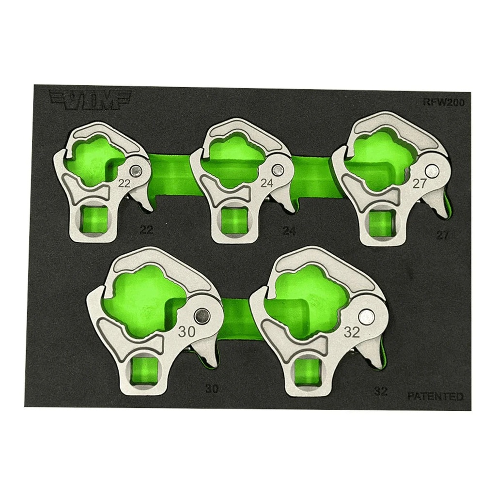 VIM Tools 5 PC. 1/2'' DR. LARGE RATCHETING FLARE NUT WRENCH SET