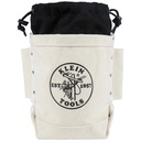 Klein Tools 5416TCP 5 In. X 12 In. X 9 In. Extra Tall Top Closing Bolt Canvas Tool Bag - Natural