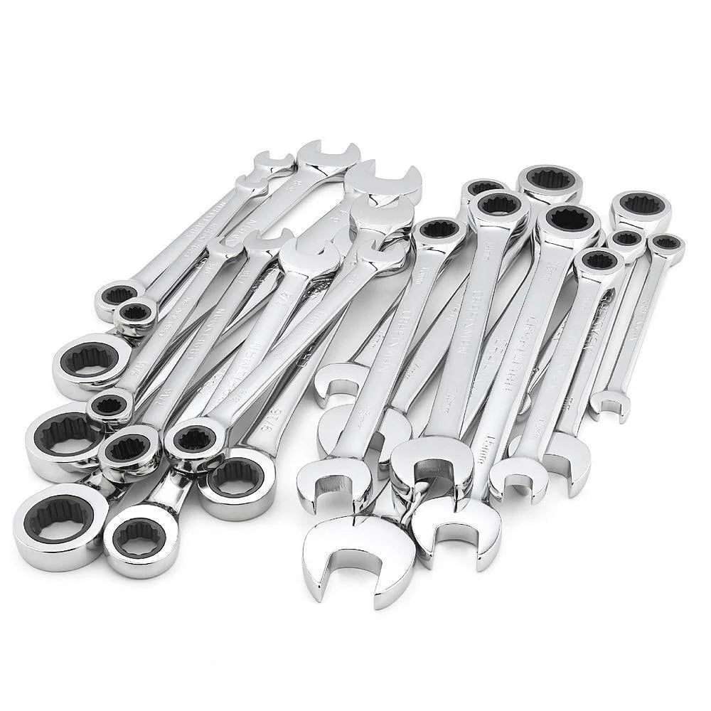 Craftsman Combination Ratcheting Wrench Set Metric / Standard LIFETIME WARRANTY