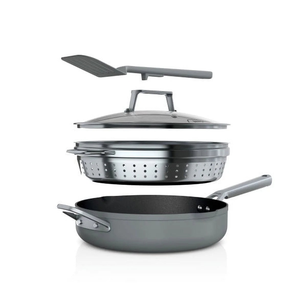 Ninja Foodi Neverstick Premium Set Possiblepan 4Qt Sea Salt Grey