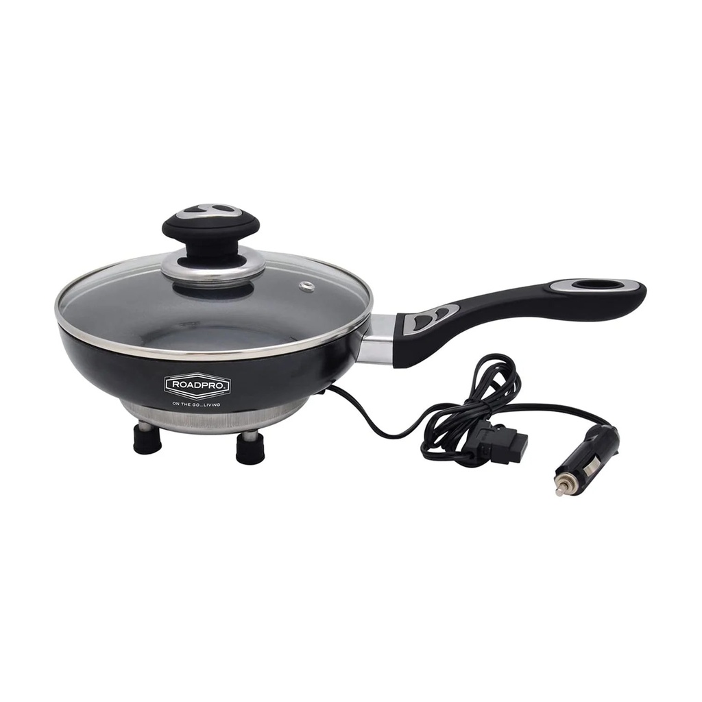 Roadpro 12 Volt Portable Electric Cooking Frying Pan W/ Non-Stick Surfaces