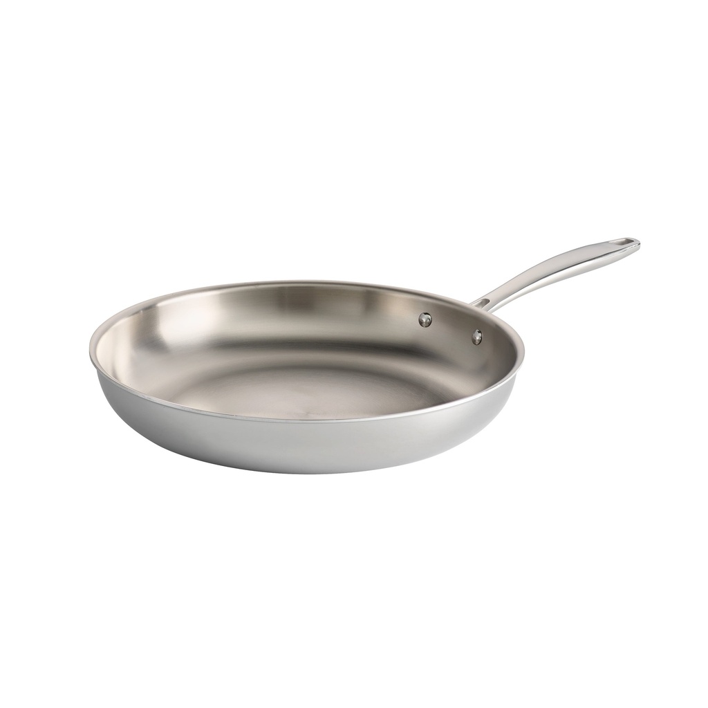 Tramontina 12 Inch Fry Pan Tr-Ply Clad Stainless Steel Induction Sea Gourmet 80116/007DS