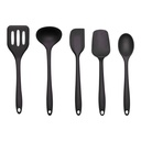 Back to School Savings! Feltree 5 Piece Silicone Spatula Set, Kitchen Silicone Spatula Utensil Set for Nonstick Cookware for Cooking Baking Mix