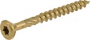 Power Pro 967774 Wood Screws, #8 X 1-3/4", Premium Outdoor Deck Screws, Rust Resistant, Epoxy Coated Bronze, 4000Pcs Box