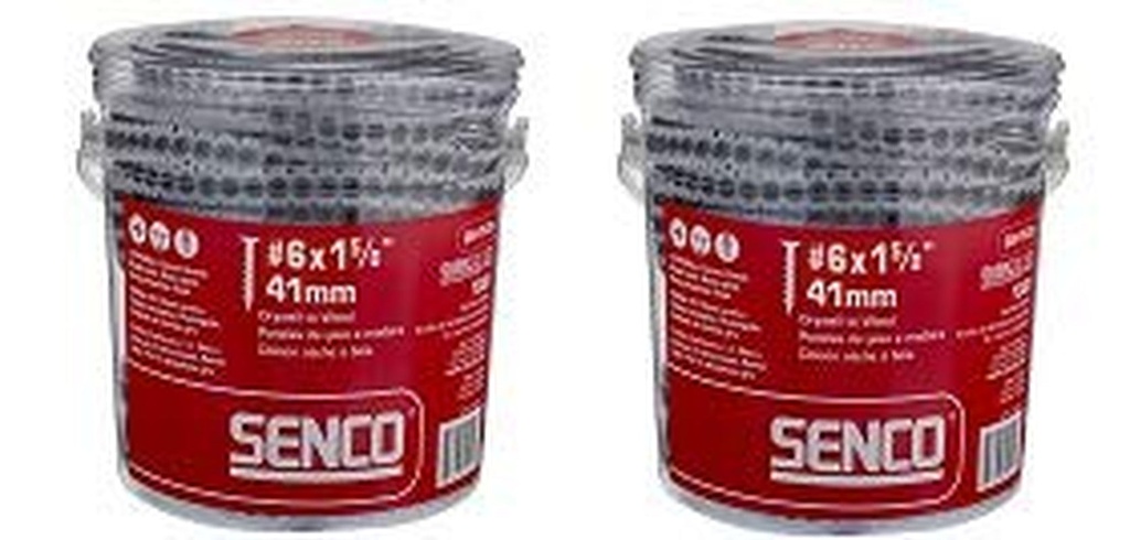 Senco 06A162P Duraspin# 6 by 1-5/8" Drywall to Wood Collated Screw (1, 000Per Box) (2)
