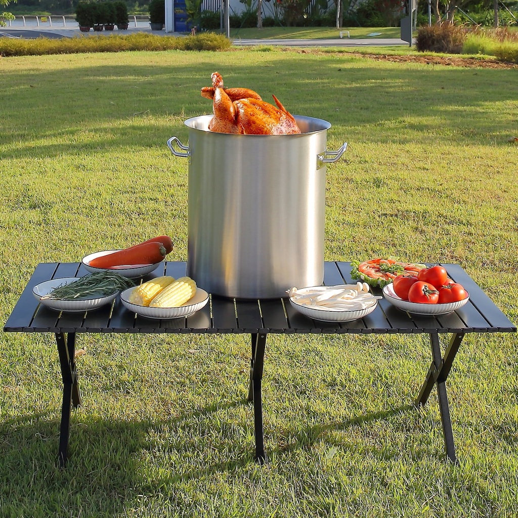BENTISM Stainless Steel Stockpot 42 Quart Large Cooking Kitchen Sauce Pot with Lid