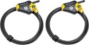 Python Adjustable Locking Cable ,Black and Yellow ,6' X 3/8 Diameter(2-Pack)