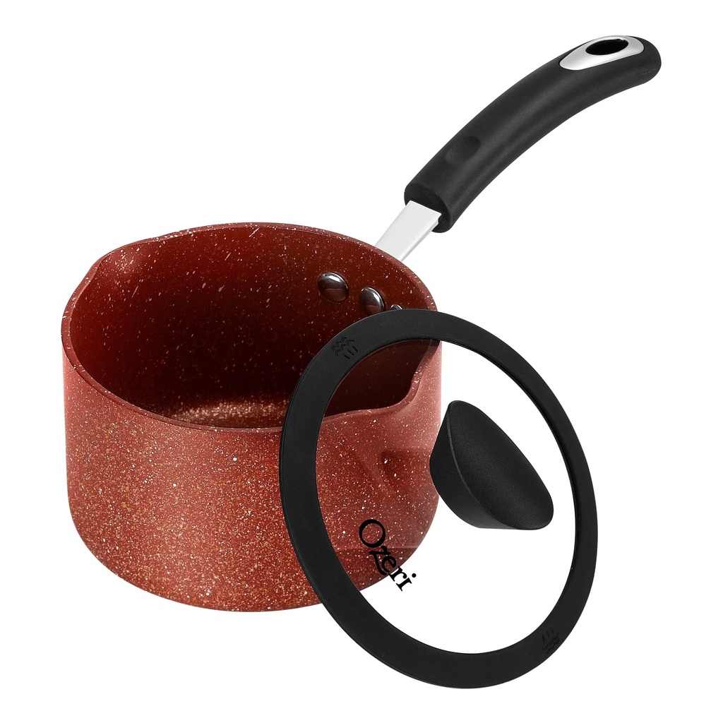 The All-In-One Stone Saucepan and Cooking Pot by Ozeri -- 100% APEO, Genx, PFBS, PFOS, PFOA, NMP and Nep-Free German-Made Coating