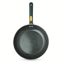 Thyme & Table 12.5" Ceramic Non-Stick Fry Pan Granite Collection, Hunter Green