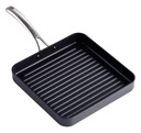 Cooks Standard Nonstick Square Grill Pan 11 X 11-Inch, Hard Anodized Grilling Skillet Pan Cookware for Camping, Home Use