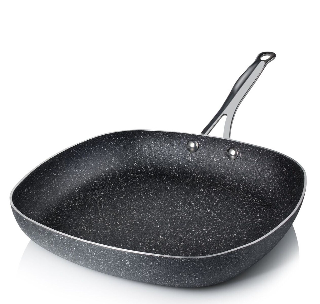 Granite Stone Diamond 11" Ultimate Nonstick Triple-Coated Square Frying Pan – as Seen on TV!