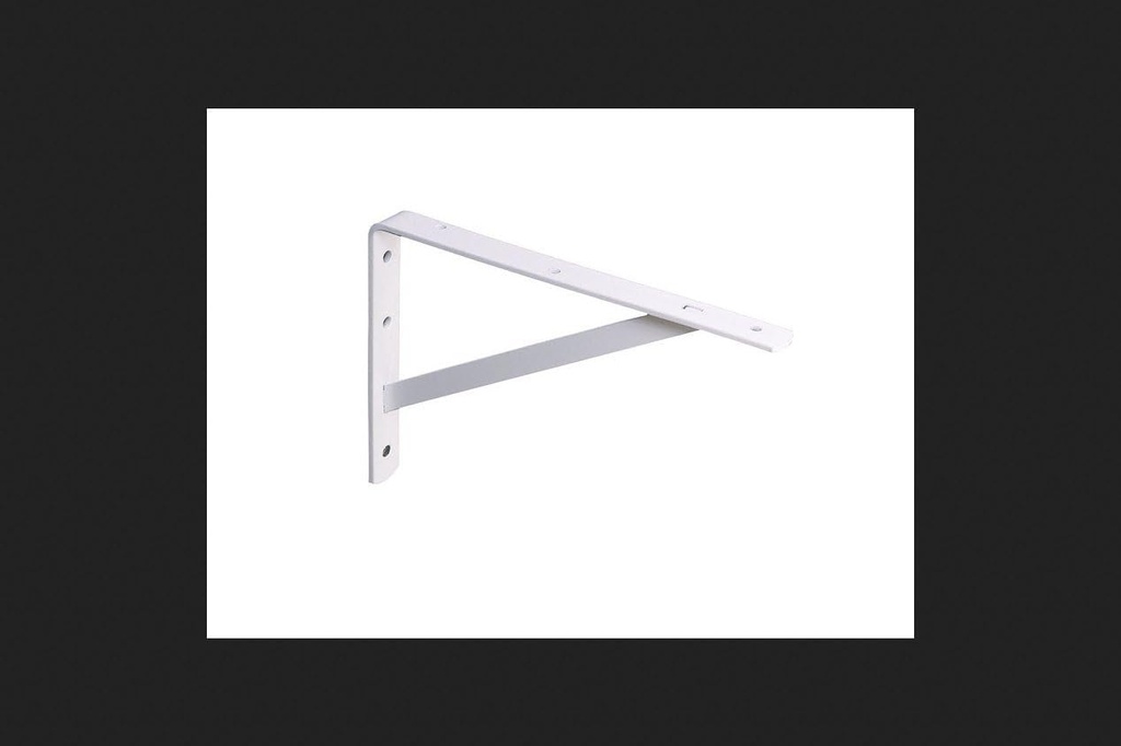 Knape & Vogt 208WH400 16" White Heavy Duty Shelf Brackets