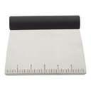 Kitchenaid All-Purpose Stainless Steel Dough Pastry Scraper/Chopper/Cutter with Measurement Scale, 6-Inch, Black