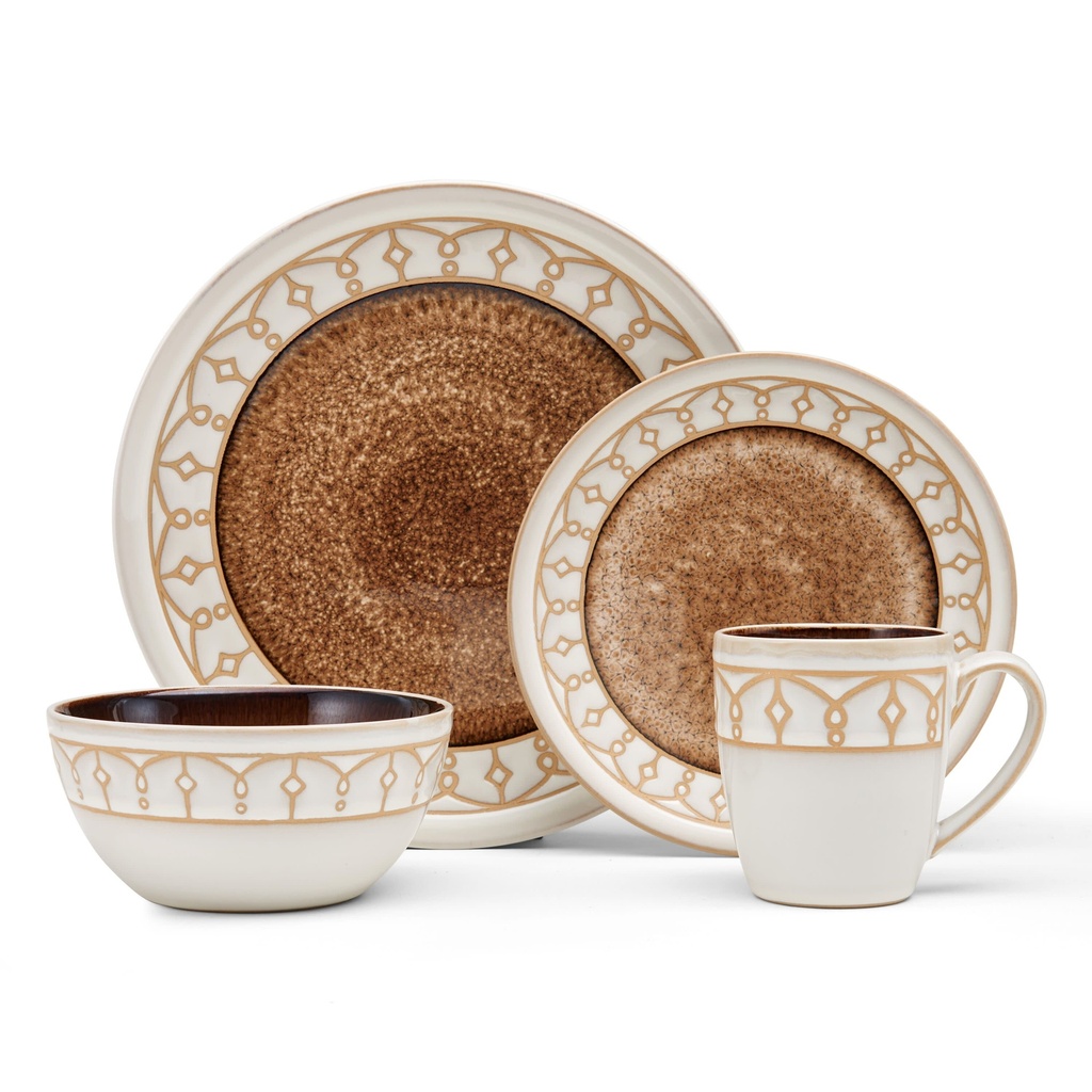 Pfaltzgraff® Remi 16-Piece Dinnerware Set round Beige