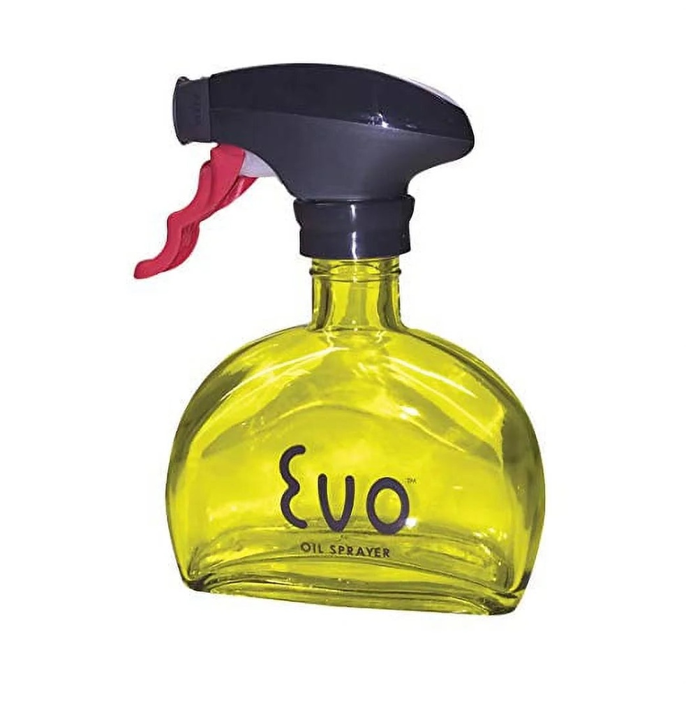 Evo Oil Sprayer Evo Glass Trigger Sprayer Bottle, Non-Aerosol for Olive Cooking Oils, 6-Ounce Capacity, 6 Oz