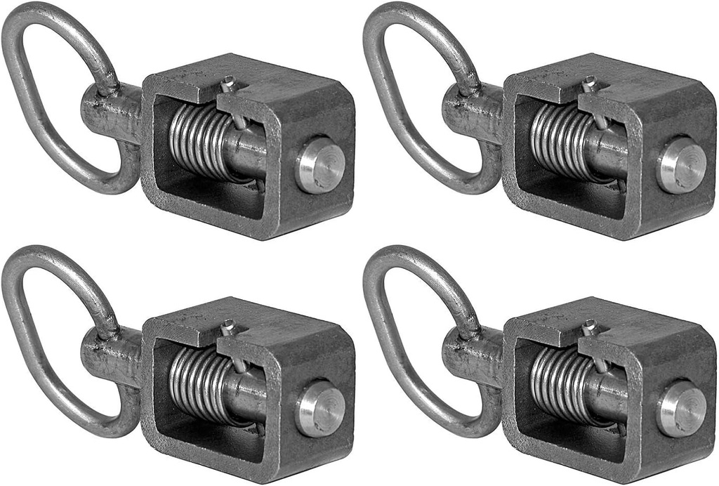 Buyers Products B2598SSC Weld-On 5/8" Spring Latch Assembly with Stainless Steel Tube and Pin, Can Be Locked in Open Position, Utility Gate Latch, Trailer Latch