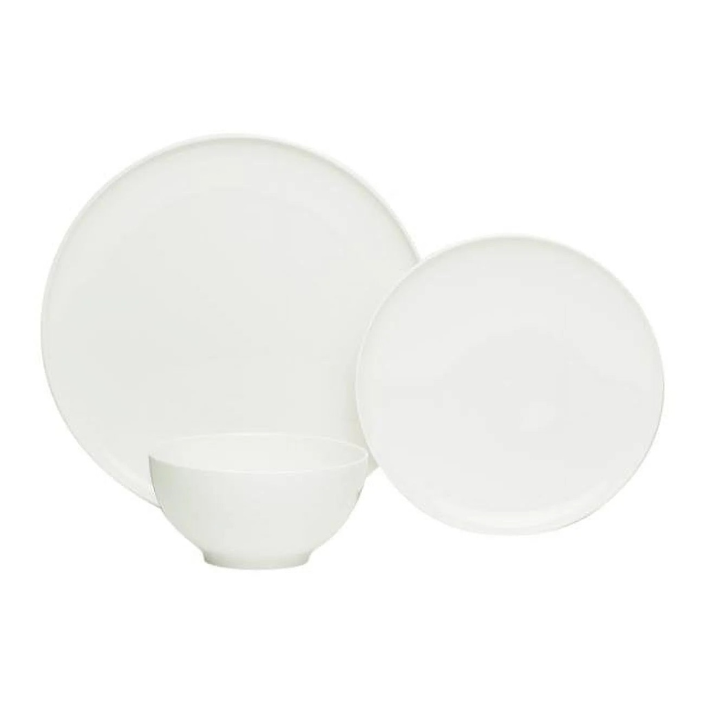 Red Vanilla ET1900-018 Every Time White Dinner Set - 18 Piece