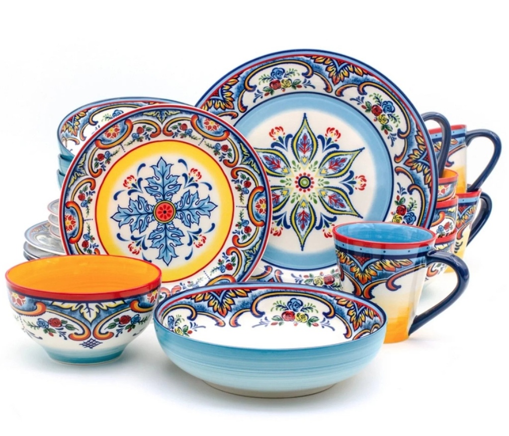Euro Ceramica Zanzibar 20 Piece Stoneware Dinnerware Set