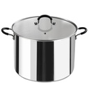 Cook N Home Stockpot Sauce Pot Induction Pot with Lid Professional Stainless Steel 20 Quart
