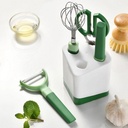 VALSEEL Kitchen Clearance 5 Piece Kitchen Gadget Set Multifunctional Peeler Fruit Knife Beater Scissors Combination Tool Set