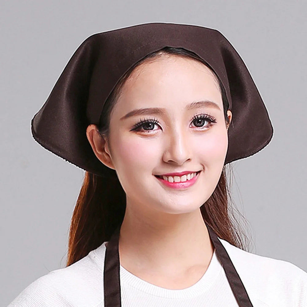 Waiter Men and Women Kitchen Work Turban Hat Kitchen Supplies