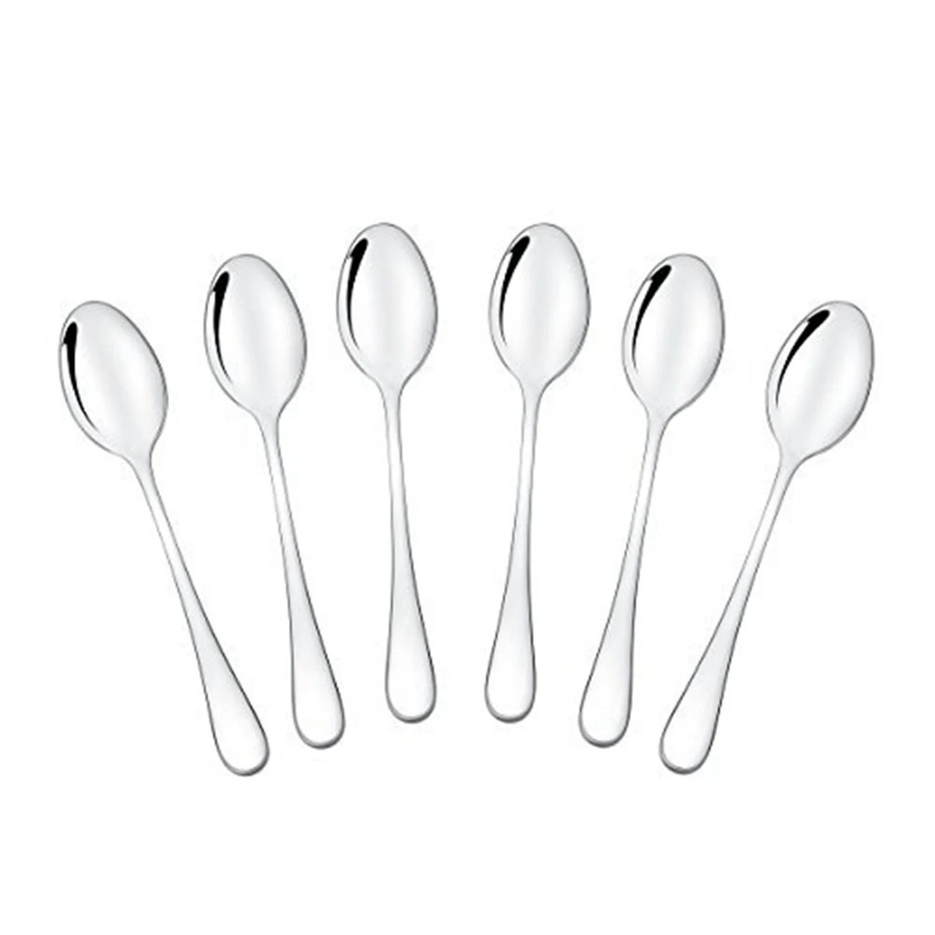 304 Spoons Mini Coffee Spoon 18/10 Stainless Steel Small Spoons for Dessert Tea Set of 6