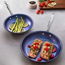 Granitestone Diamond PRO Stainless Steel Tri-Ply Non-Stick Saute Pans, 2-Piece S