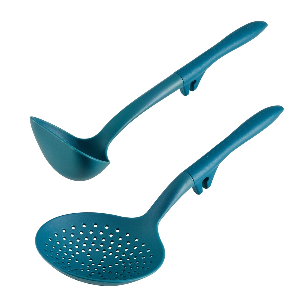 Rachael Ray Lazy Tool Kitchen Utensils Set, 2-Piece, Teal
