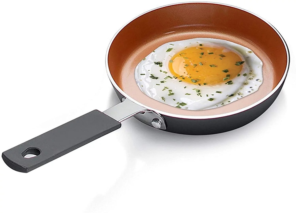 Gotham Steel Nonstick Frying Pan 5.5" Inch Skillet Small Fry Egg Pan Mini Cooking Ceramic Kitchen Cookware