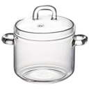 Glass Stewing Pot Anti-Scalding Stewing Pot with Lid for Restaurant Use