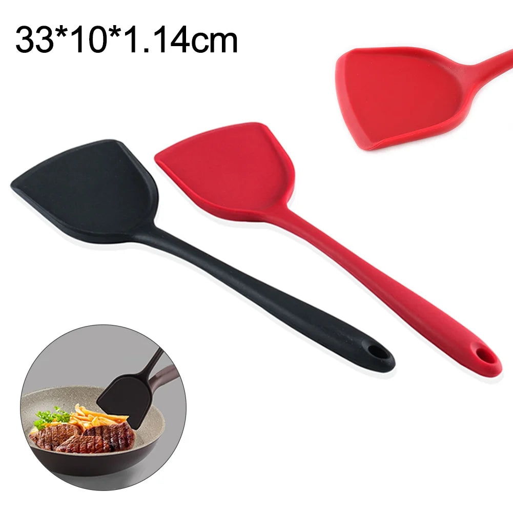 Kiskick Silicone Non-Stick Egg Fish Frying Pan Scoop Spoon Shovel Turner - Cooking Utensil for Easy Food Flipping