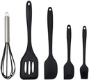 5Pcs Silicone Cooking Utensil Sets, Nonstick Cooking Utensil Resistant Silicone Cooking Utensils Set