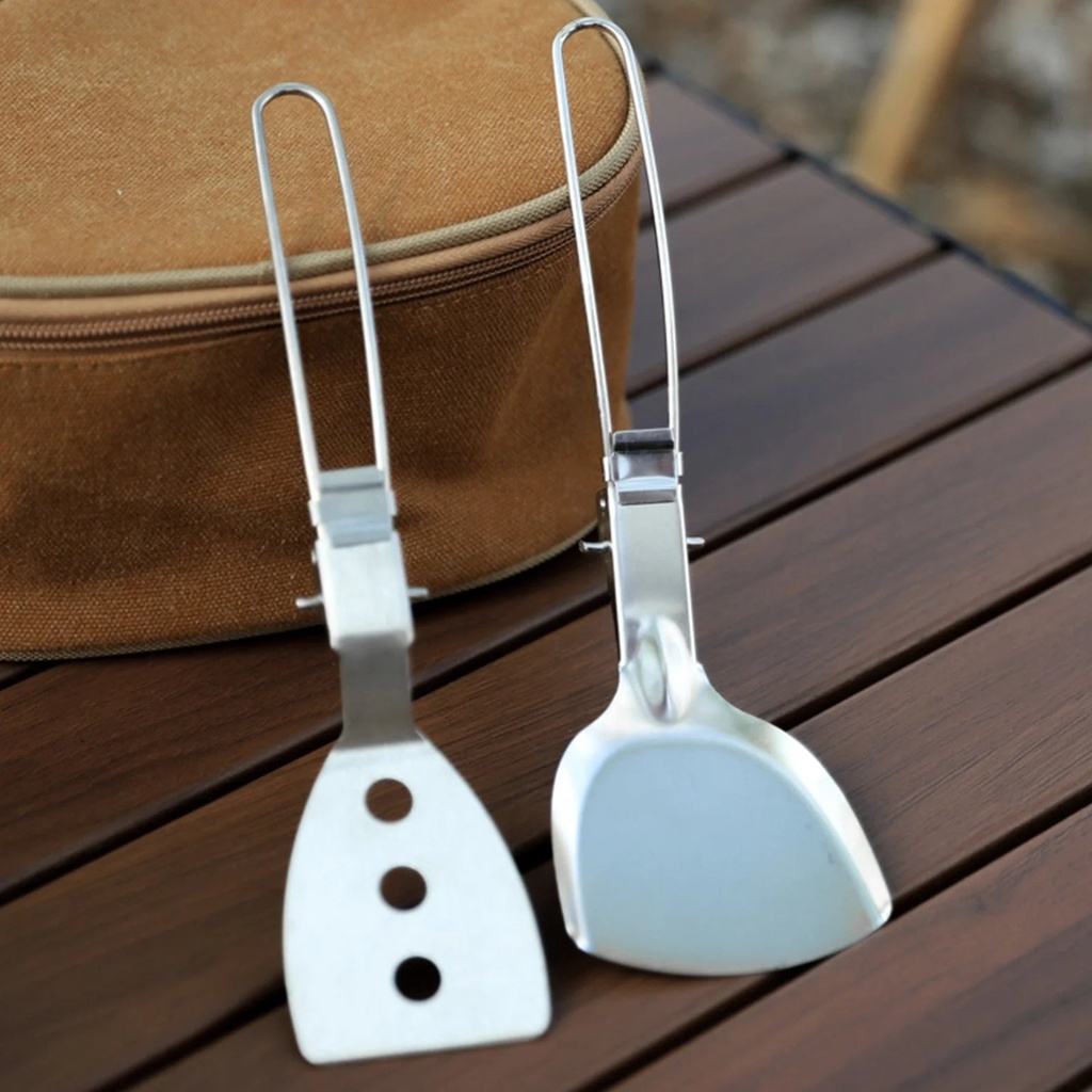 Lloopyting Home Good Clearance All Clearance All Department Roll Back Clearance Items Outdoor Folding Frying Spatula Camping Portable 304 Stainless Steel Spatula Picnic Barbecue Cutlery