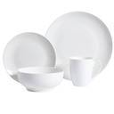 Gibson Home Ogalla 30 Piece round Porcelain Dinnerware Set in White