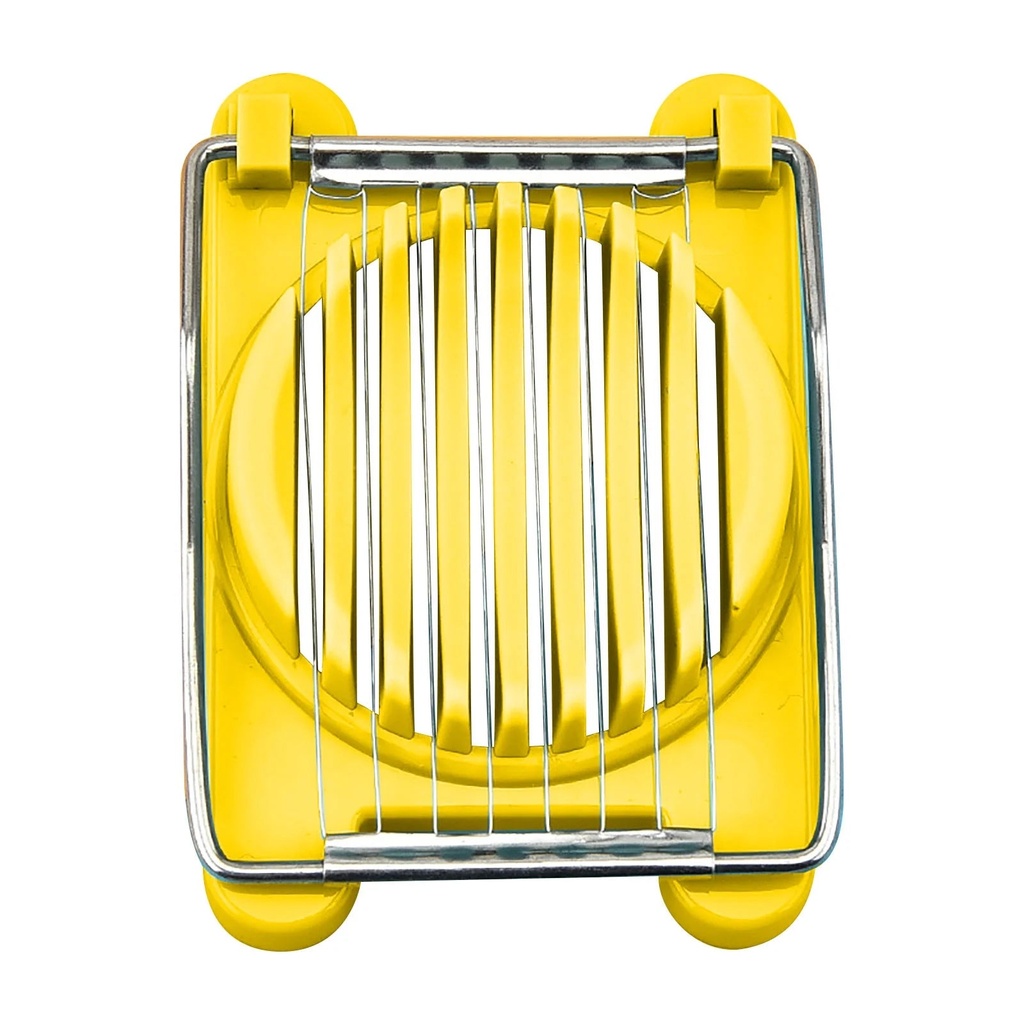 XMMSWDLA Meat Slicer, Slicer & Cutter for Eggs, Cheese, Goose Liver, Pitaya - Great Eater Tool for Soft Fruit or Canned Loaf Meats, Slice Spacing 1/3 Inch Yellow