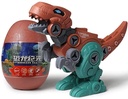 Channie'S Dino Egg T-Rex Toddler Puzzle Toy, Take Apart Tyrannosaurus Rex Dinosaur Building Toy, Easter Basket & Party Favor Action Figure Educational Dinosaurs for Boys and Girls