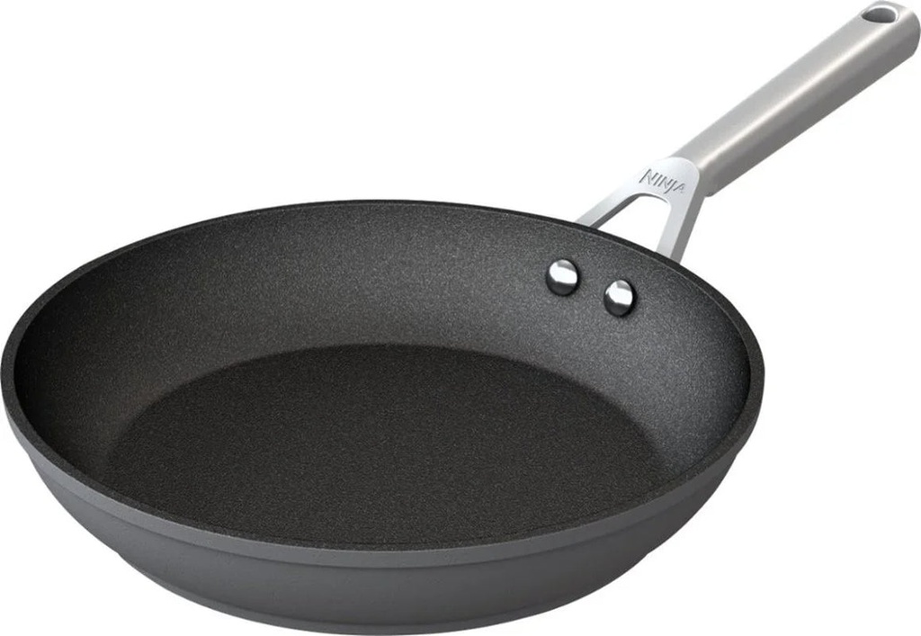 Ninja C30026 Neverstick Premium 10.25 Inch Fry Pan, Hard-Anodized, Nonstick, Durable & Oven Safe to 500°F, Slate Grey