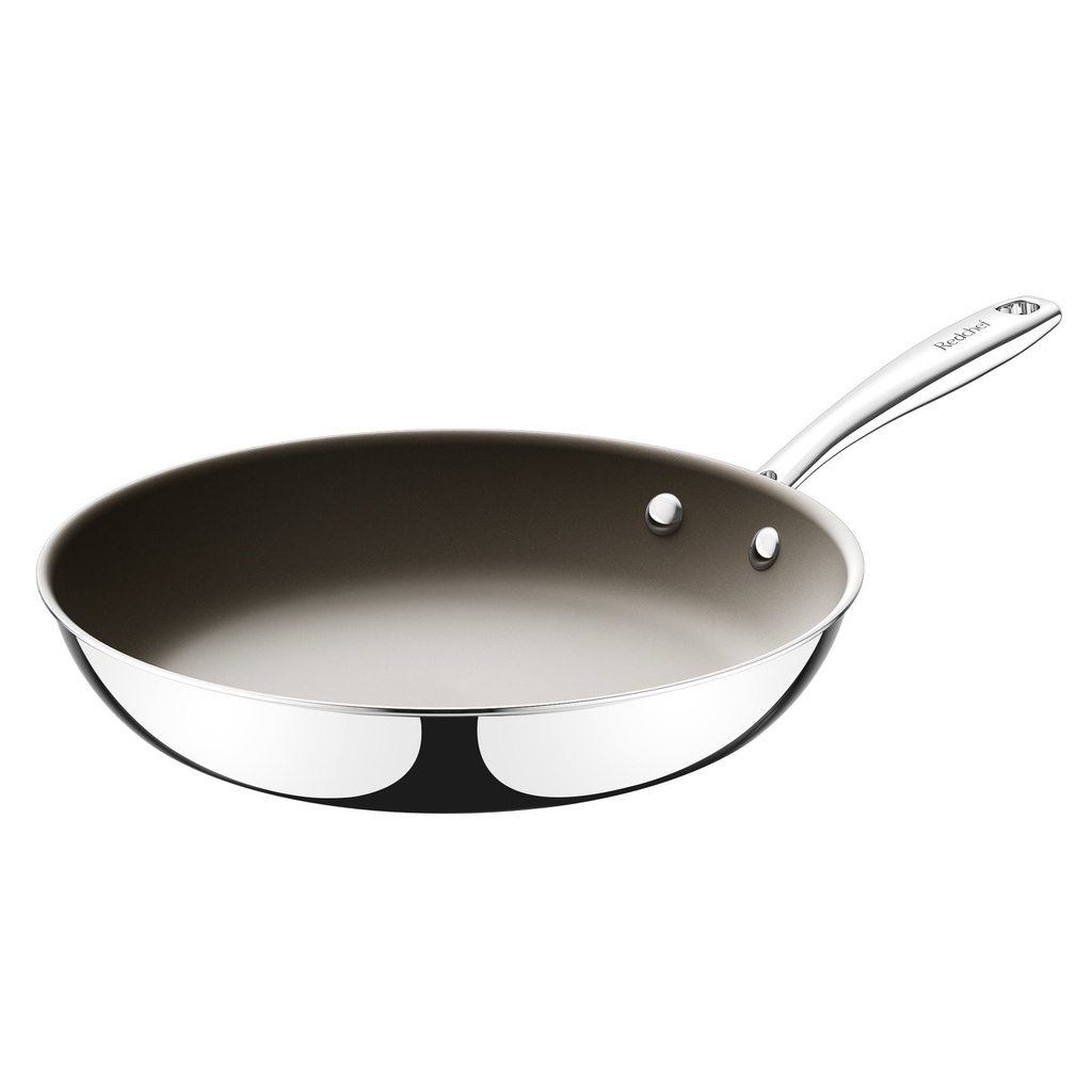 Redchef Non Stick Frying Pans Skillet, 11.5 Inch Titanium Frying Pans Nonstick, Ceramic Nonstick Frying Pan, Non Toxic, PFAS PFOA & PTFE Free, Dishwasher and Oven Safe, Compatible with All Cooktops