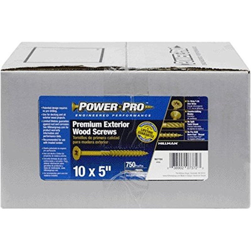 Power Pro No. 10 X 5 In. L Torx Flat Head Ceramic Coated Steel Deck Screws 750 Pk