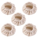 DESKABLY 5 Pcs Sourdough Starter Jar Cloth Covers Reusable Fermentation Covers Unbleached Yeast Jar Cloth Caps Kitchen Supplies