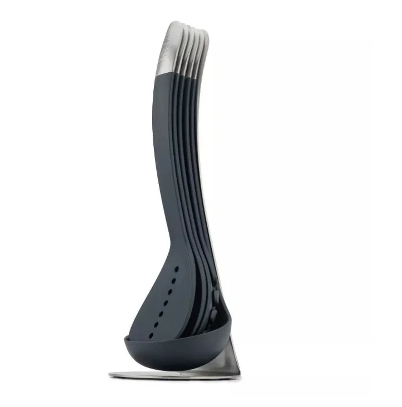 Joseph Joseph 5Pc Stainless Steel Nest Magnetic Utensil Set with Stand