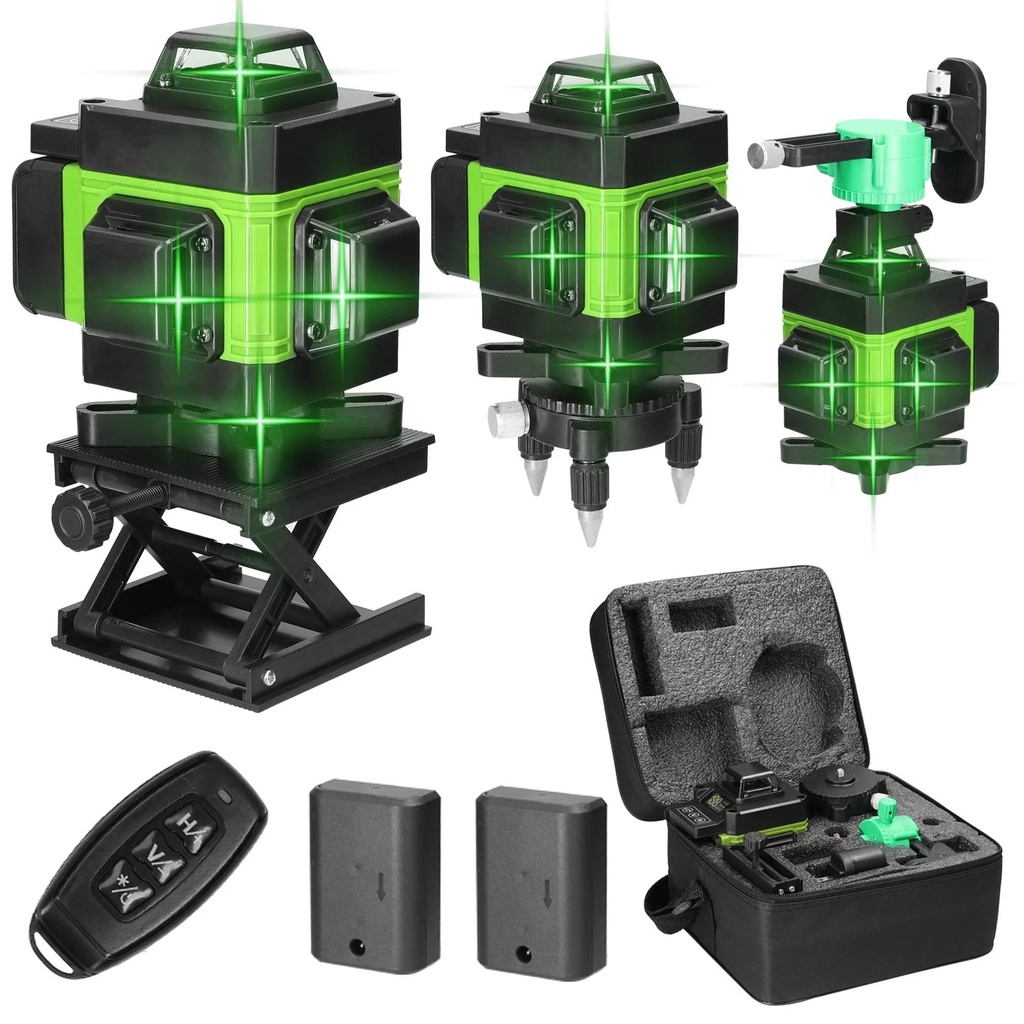 Multifunctional 4D 16 Lines Level 3° Self-Leveling Machine USB with Vertical Horizontal Tilt Lines