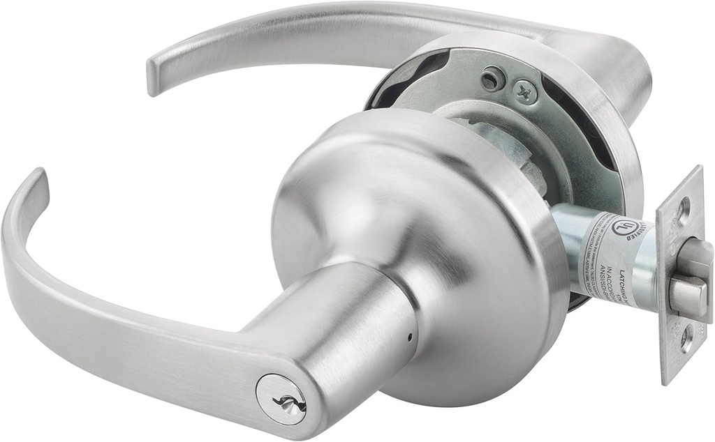 Yale PB4707LNX613E Door Lever Lockset, Cylinder Entry Lock, Yale Grade 1
